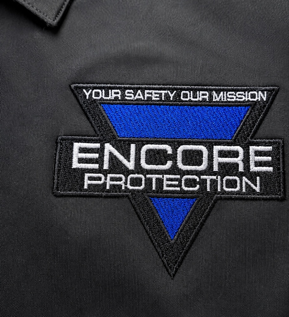 Encore Protection uniform patch: Your Safety Our Mission